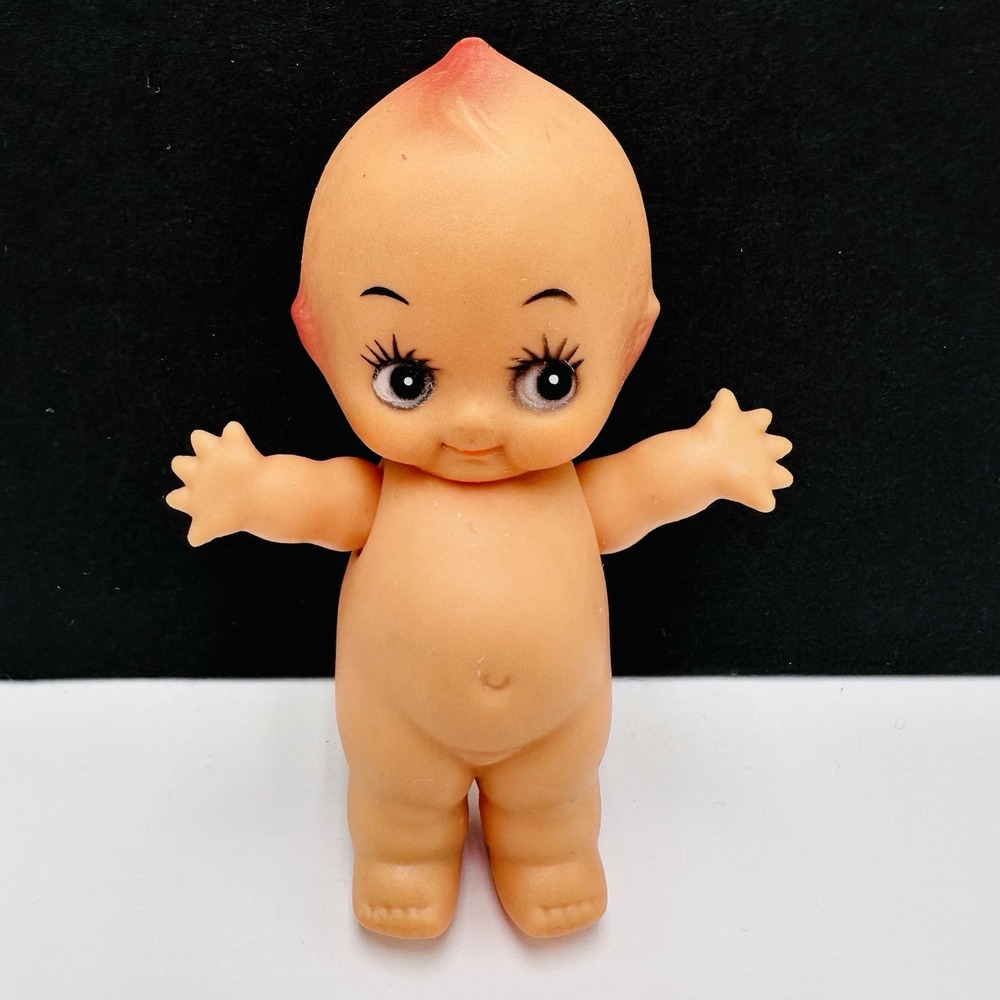 Vintage Kewpie Doll 5" Figure Long Eyelashes Soft Vinyl Jointed Arms
